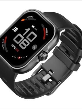 Cubitt Viva Lite Smartwatch, 1.85” AMOLED, Built-in GPS, Fitness Tracker, Black